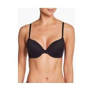 NWT CALVIN KLEIN LINED DEMI  BLACK BRA SIZE 36D